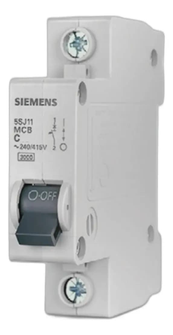 Disjuntor Monofásico Unipolar Mini Din Curva C 50a Siemens