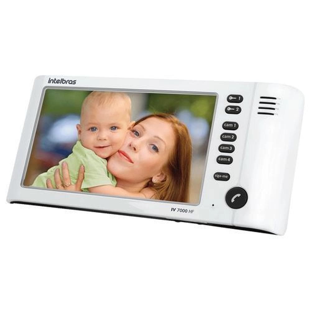 Ví­Deo Porteiro Colorido Com Viva-Voz Iv7010 Hf Branco
