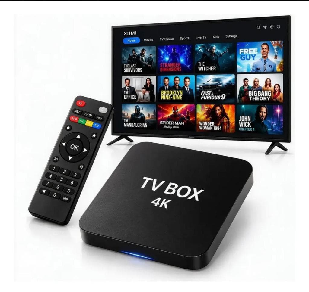 TV BOX DC BOX 4K Android 14.1 - Preto 5G Wifi