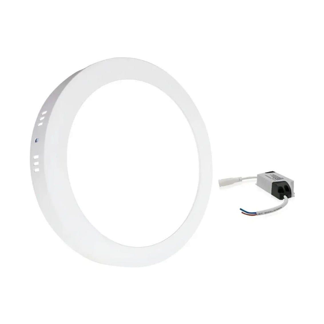 Painel Plafon LED Sobpor. QD 25W 30X30 Branco Quente-aluminio Opouqi