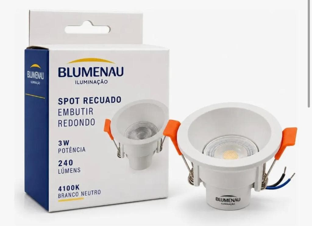 Spot LED REC EMB RED BR 6W 3000K