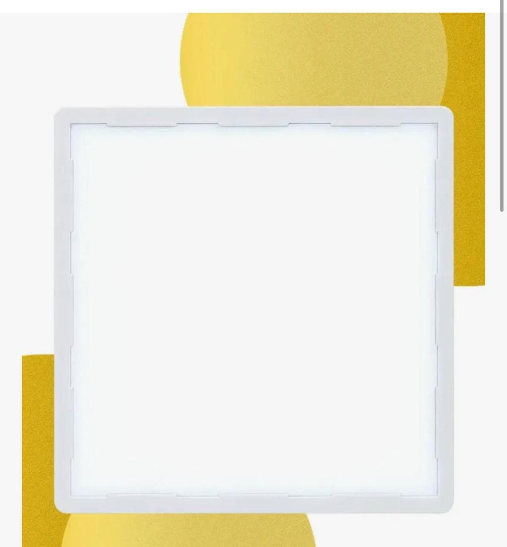 Painel Plafon LED Emb. QD 25W 30X30 Branco Quente- Aluminio Opouqi