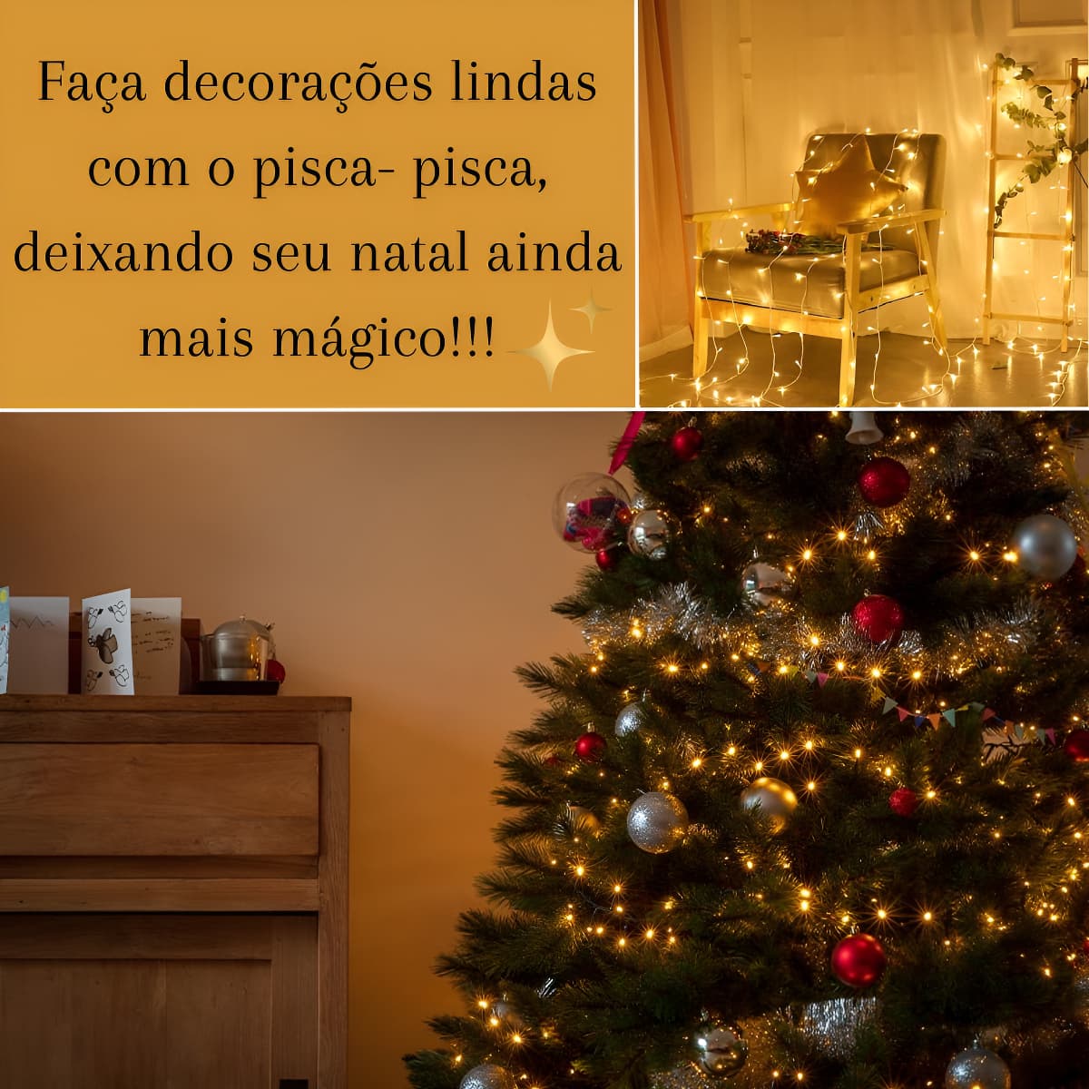 Cordão Pisca 100 Leds 8 Funções Fio Verde Natal Cor das luzes Branco frio